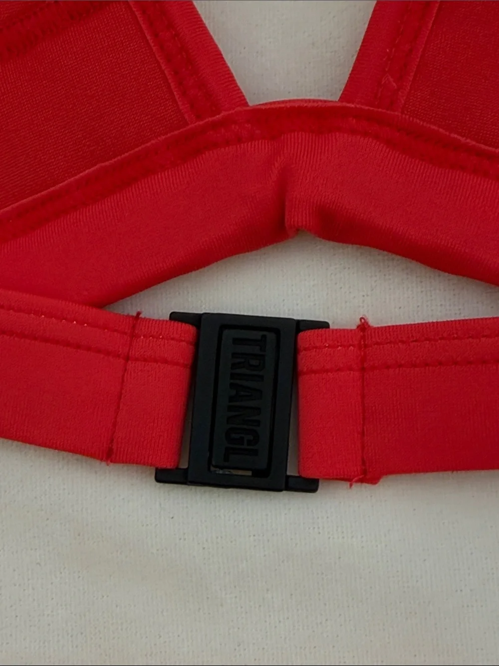 triangl swimwear Red Triangle Bikini Set